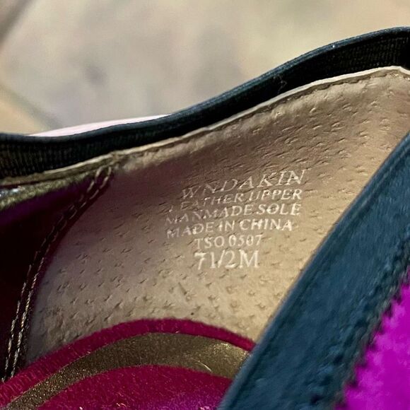 Nine West Wndakin Purple Black High Heels 7.5 - Picture 11 of 14